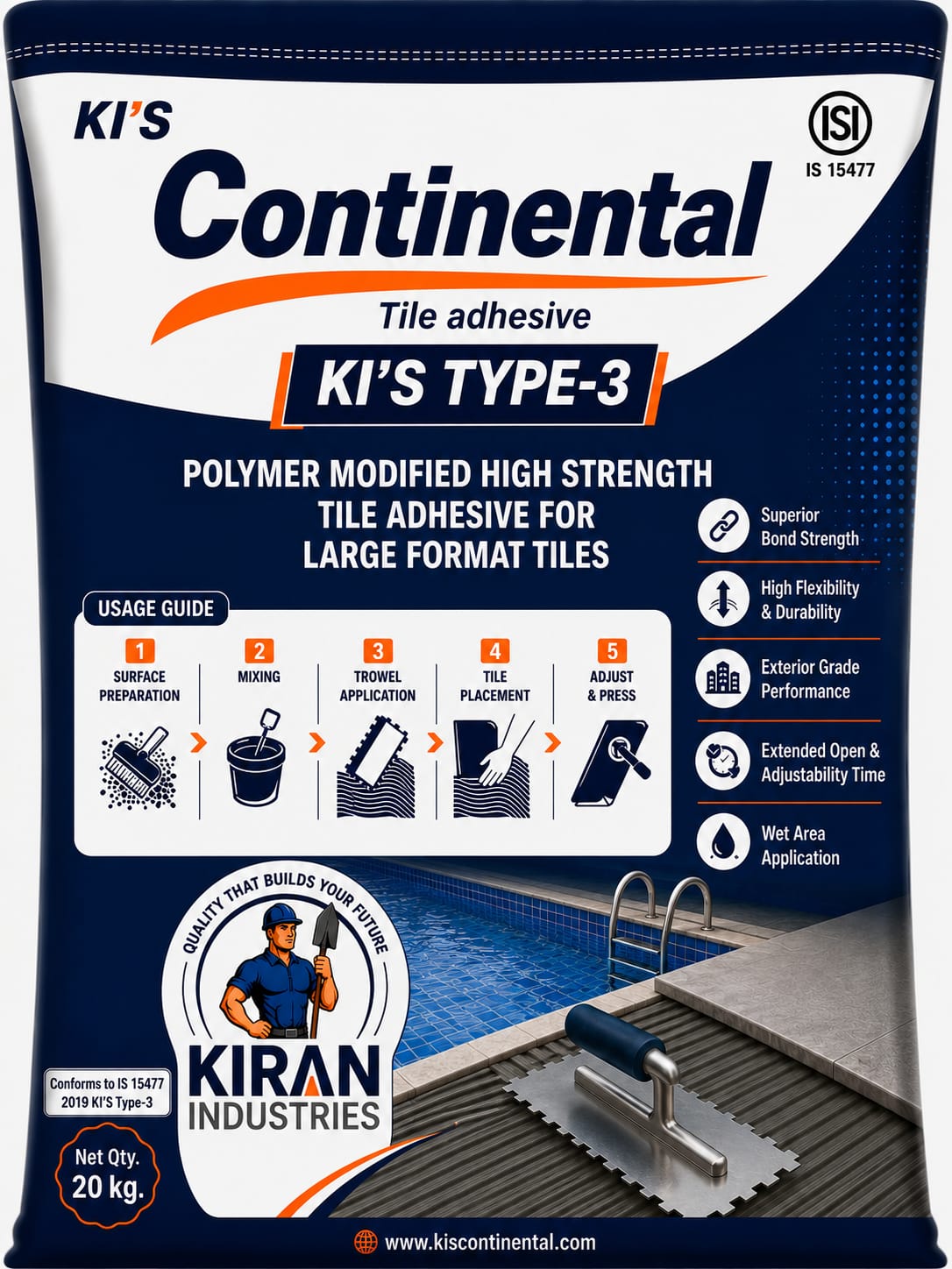 Continental Tile Adhesive Type 3